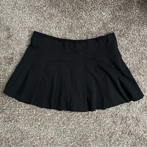 Classic Black Pleated Skirt
